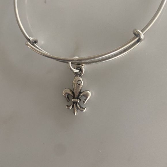 Alex & Ani | French Royalty silver charm bangle bracelet - Picture 2 of 5
